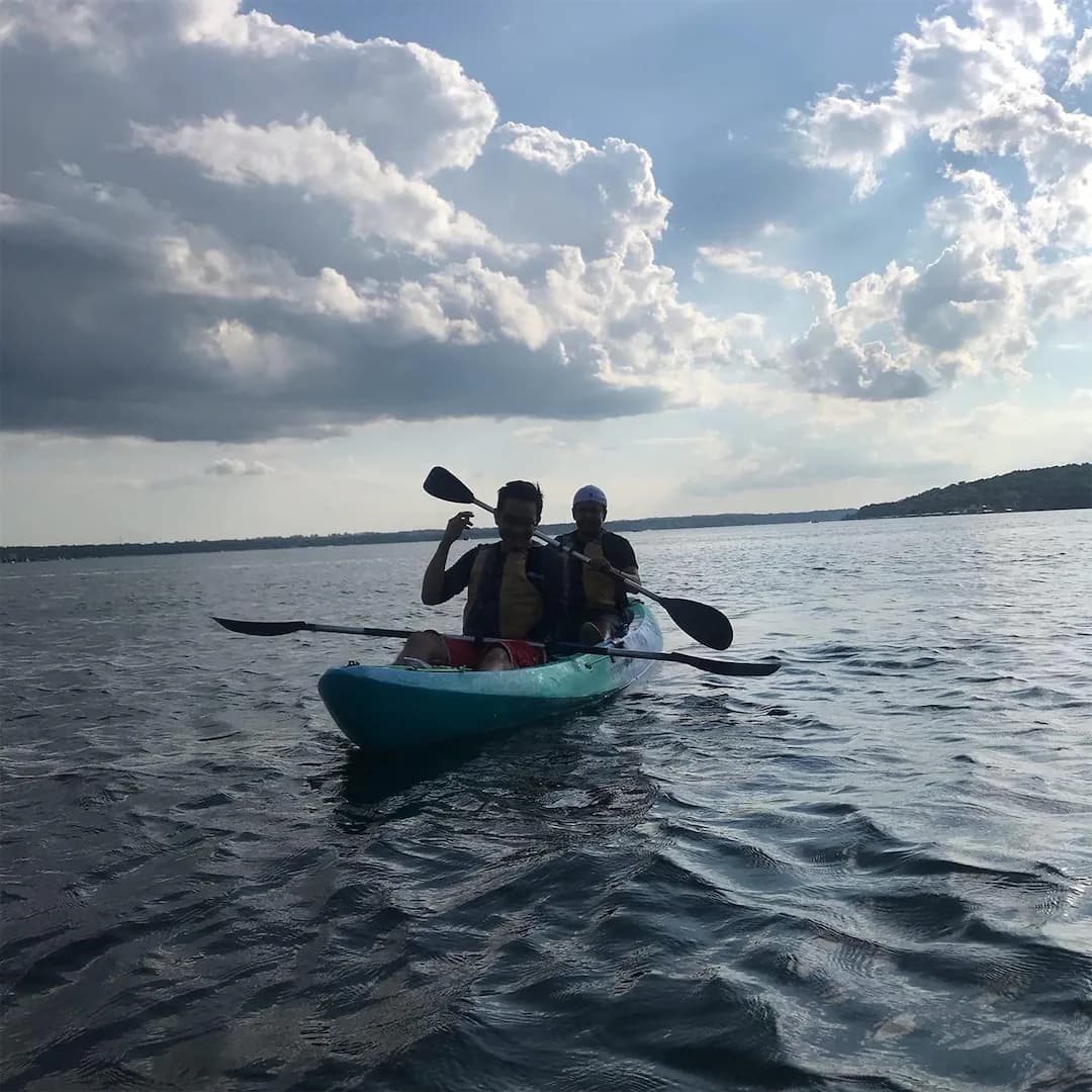Kayaking in Lake Geneva, WI