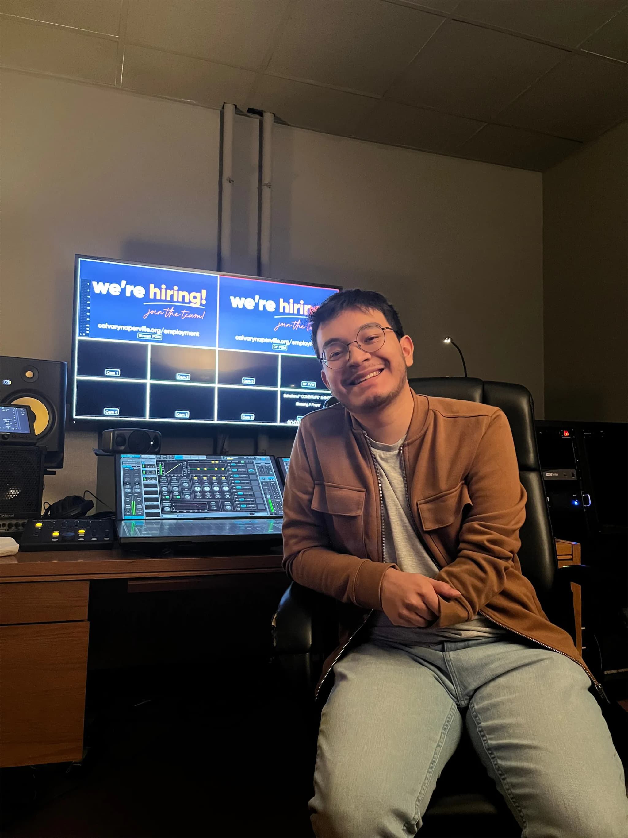 Mixing broadcast for Calvary Church in Naperville, IL