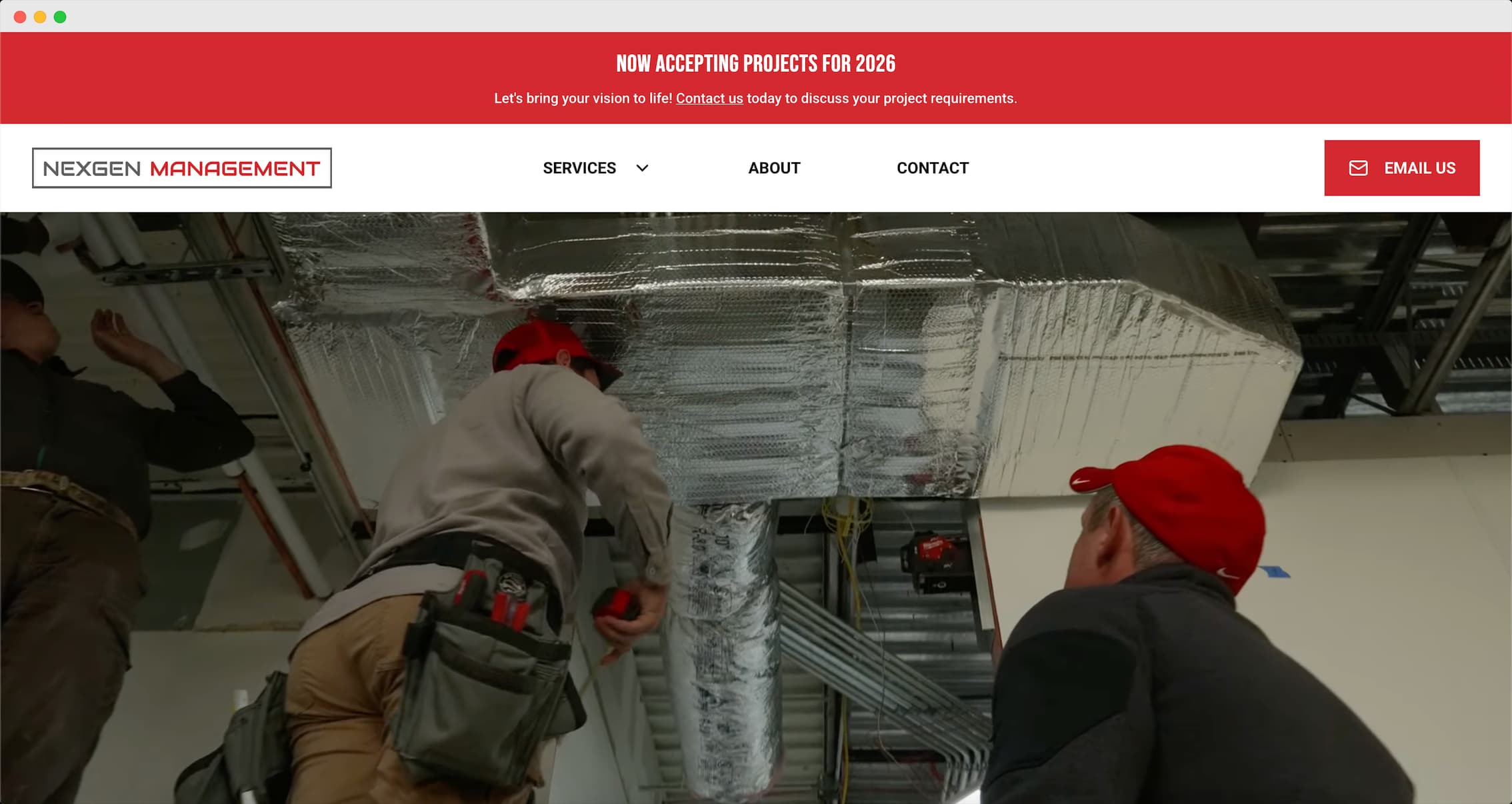 NexGen Management's home page